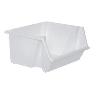 Tour de rangement Essentiels rectangulaire H.66cm blanc