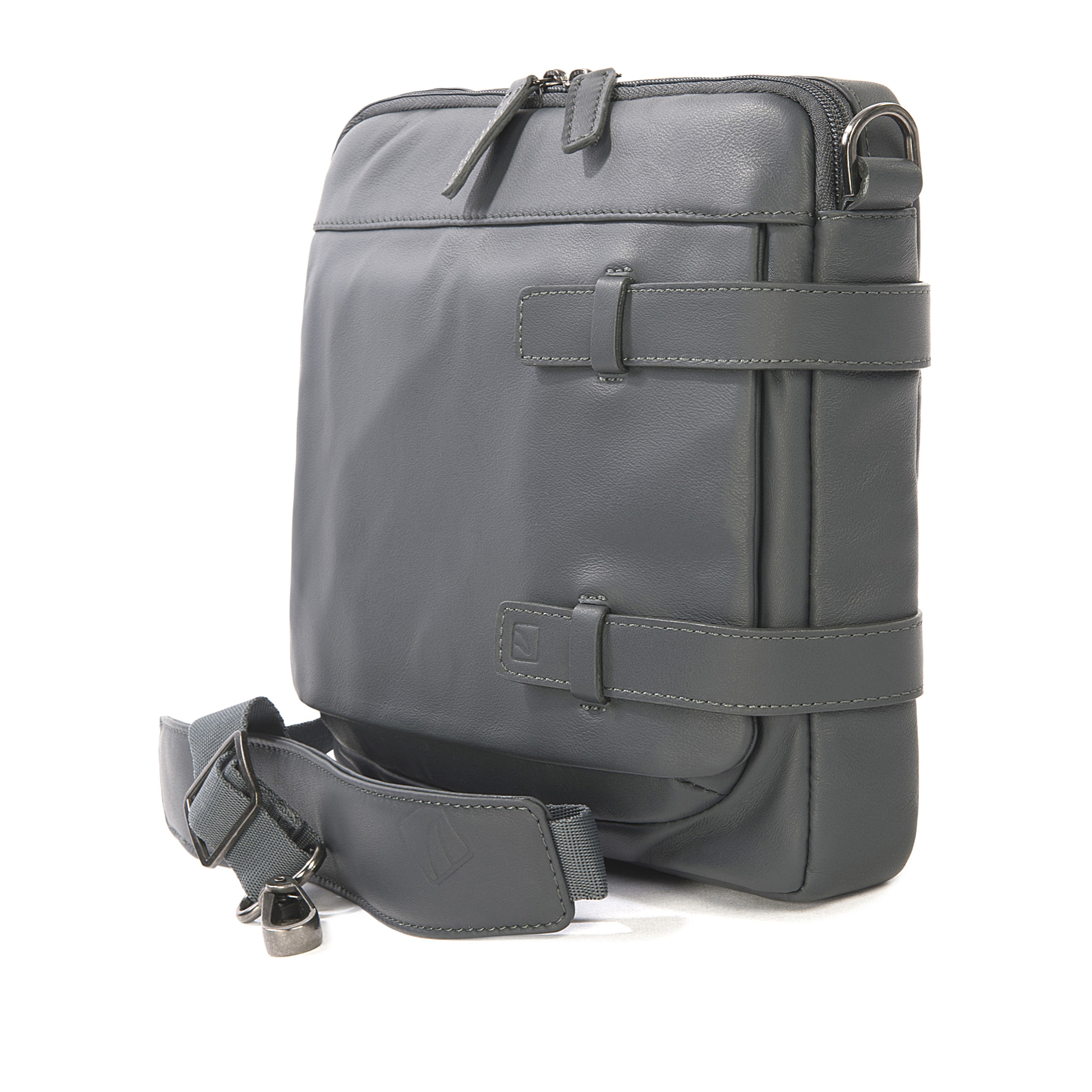 Borsa a tracolla  unisex In Vera pelle Made in Italy 27x22x5,5 cm