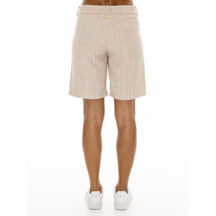 Short de mujer Leone Chic Boxing de bouclé con bolsillos grandes