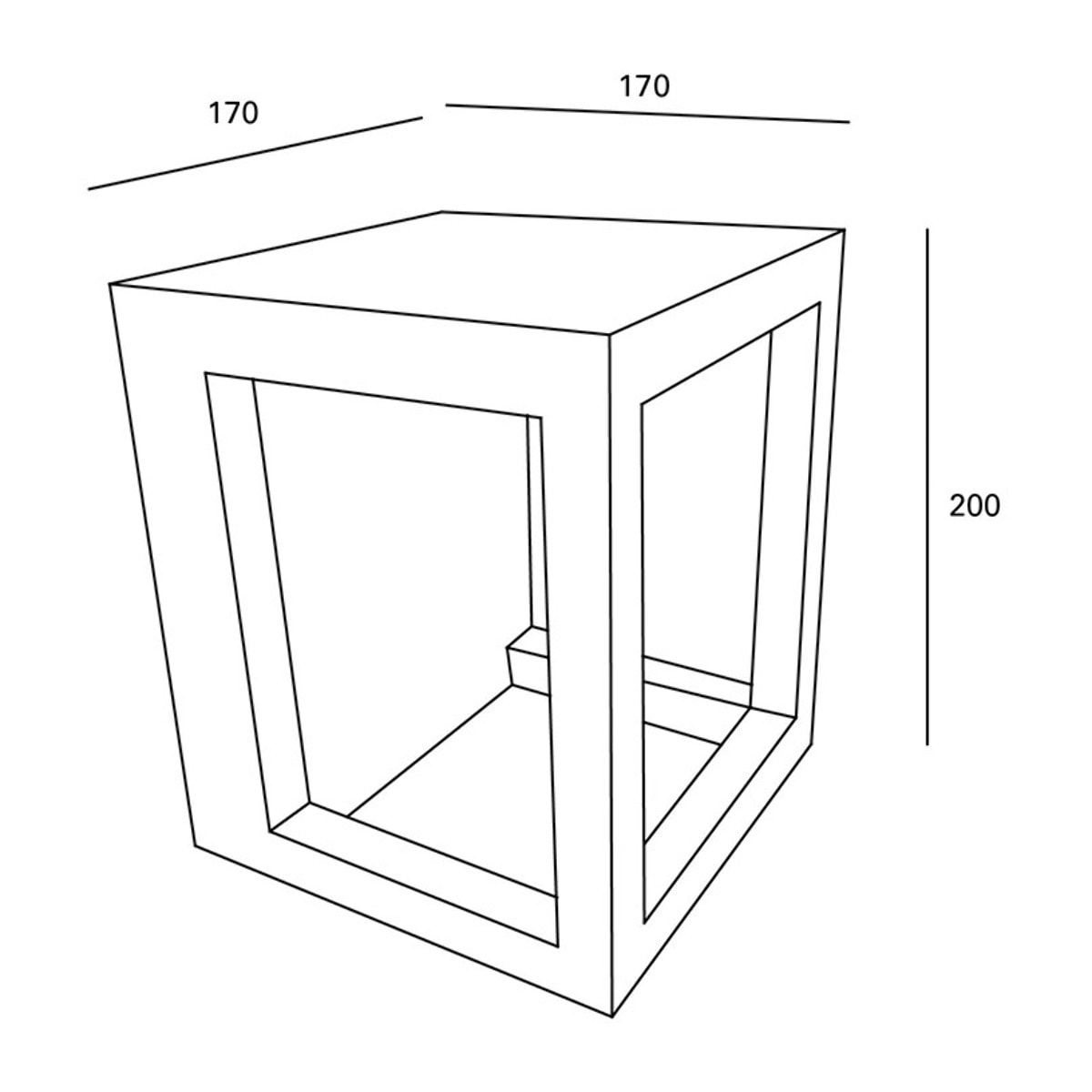 Forlight Aplique Ip65 Box Led 4W 4000K Cemento 208Lm