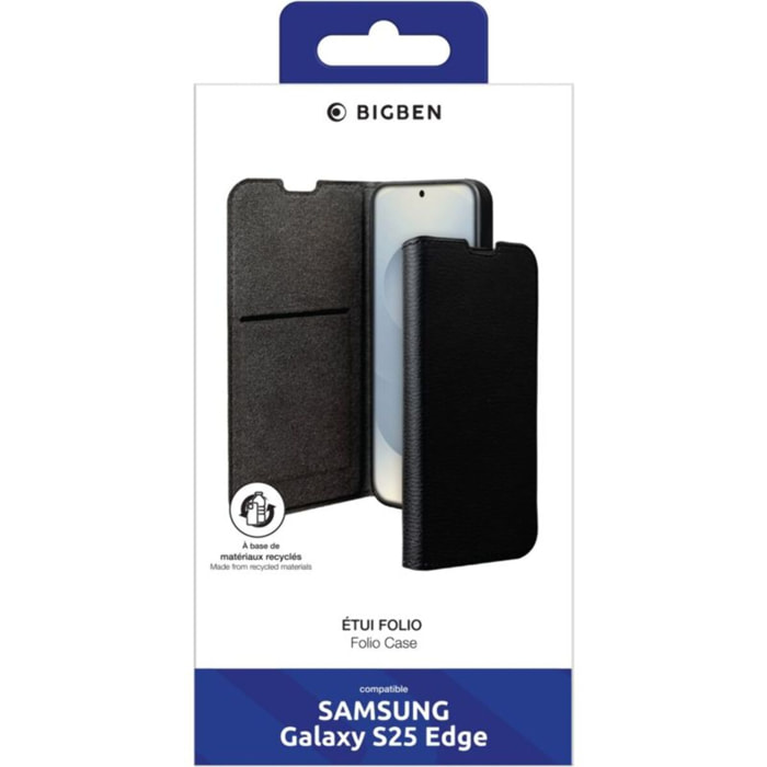 Etui BIGBEN CONNECTED Galaxy S25 Edge Wallet Noir