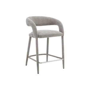 Tabouret de bar contemporain tissu (lot de 2) ALESSIA