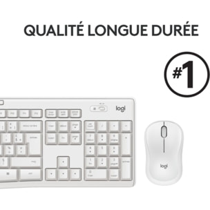 Pack LOGITECH MK295 Silent Wireless Combo White