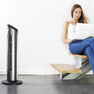 Ventilador de Torre Digital con Temporizador y Mando a Distancia EnergySilence 8