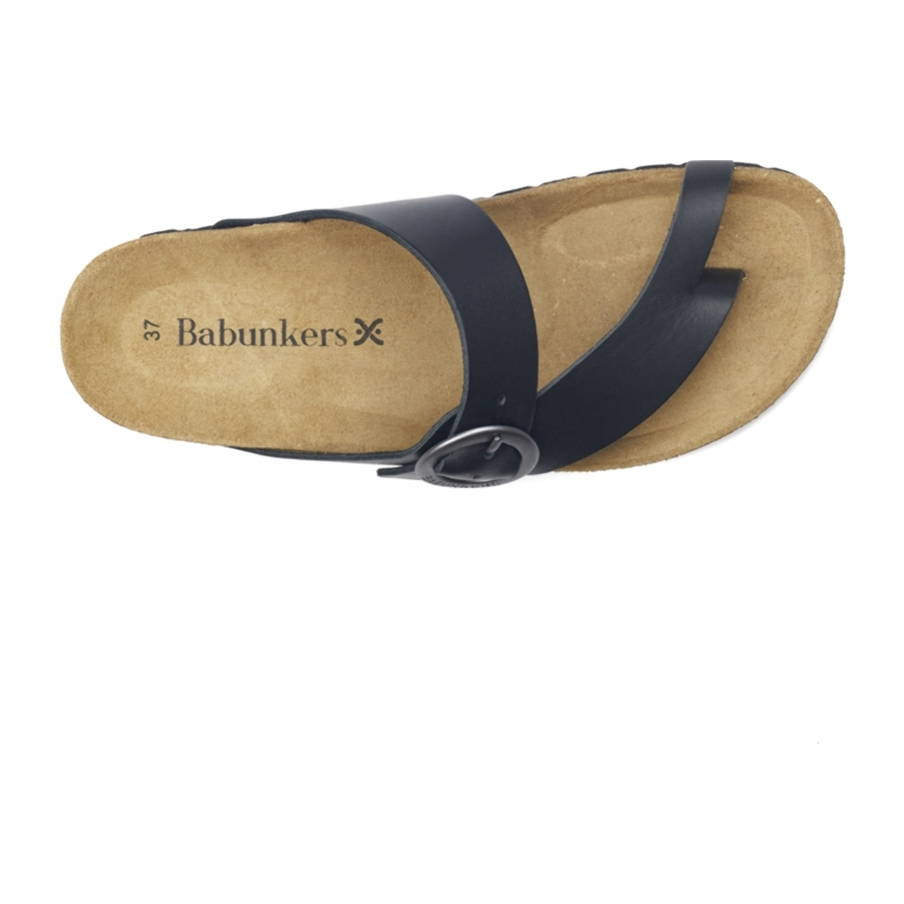 SANDALO VALENCIA BABUNKERS NERO