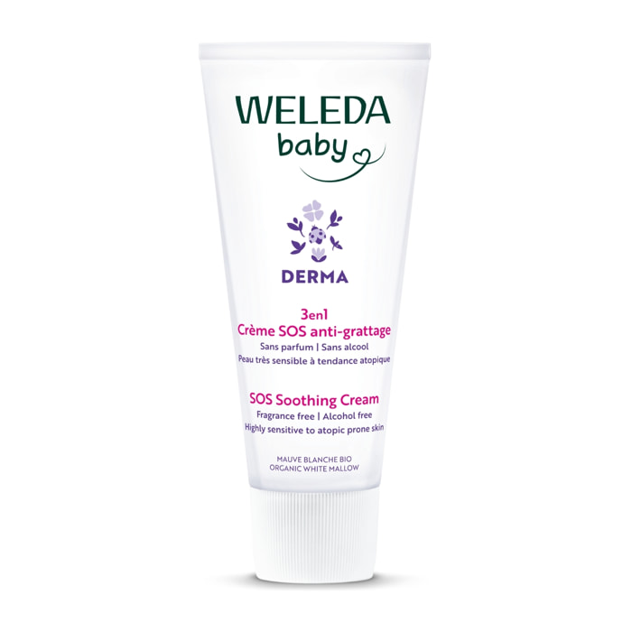 WELEDA - Crème SOS anti-grattage DERMA 3en1 - 50 ml