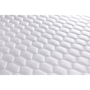 Ensemble matelas ENERGY ressorts ensachés et mémoire de forme + sommier kit noir