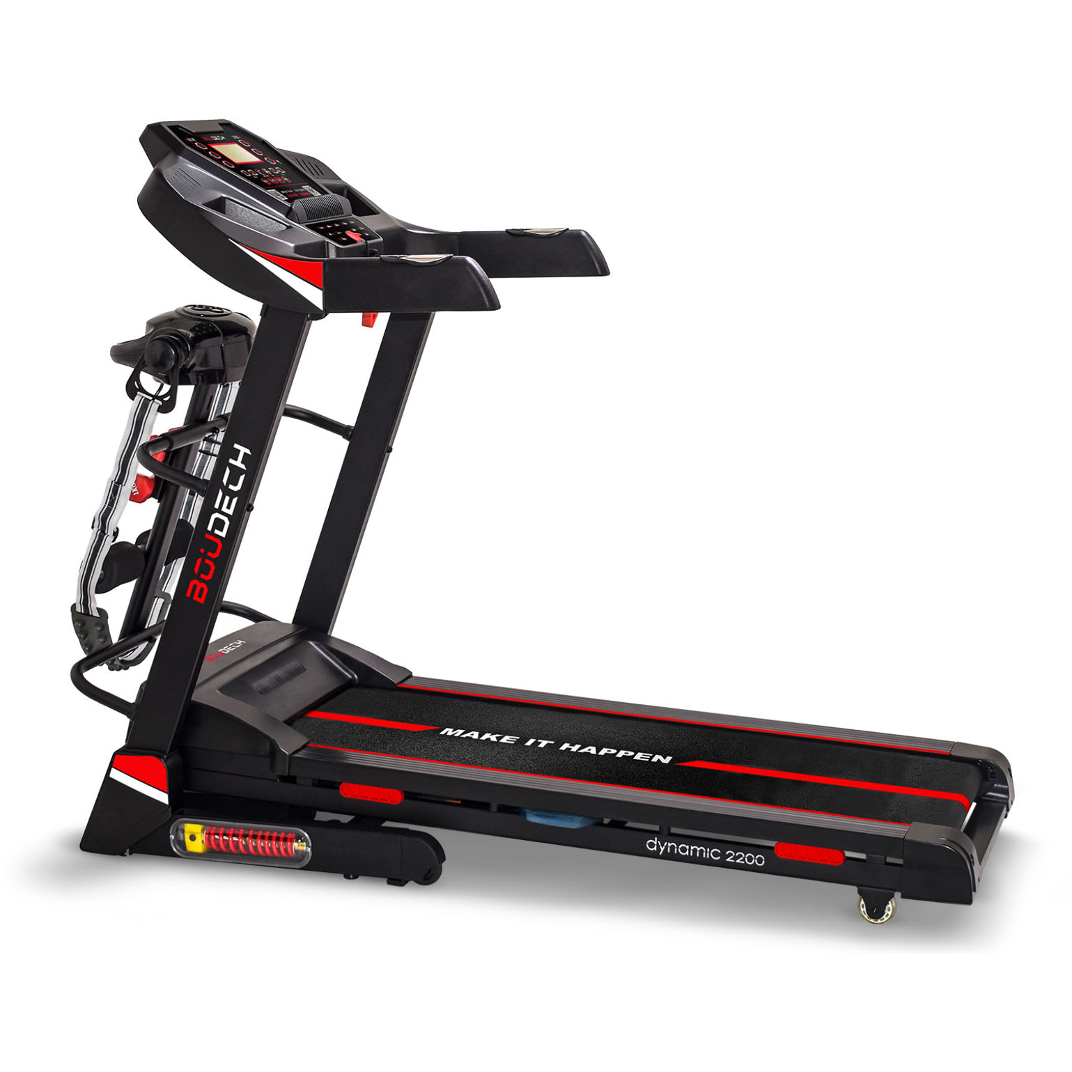 DYNAMIC - Tapis Roulant Elettrico Pieghevole 2200W inclinazione automatica, sospensioni ammortizzate autolubrificazione app system