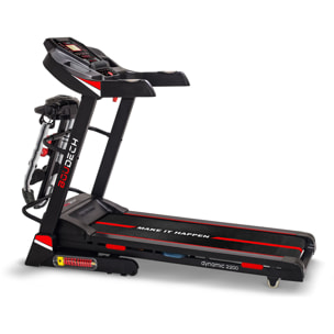 DYNAMIC - Tapis Roulant Elettrico Pieghevole 2200W inclinazione automatica, sospensioni ammortizzate autolubrificazione app system