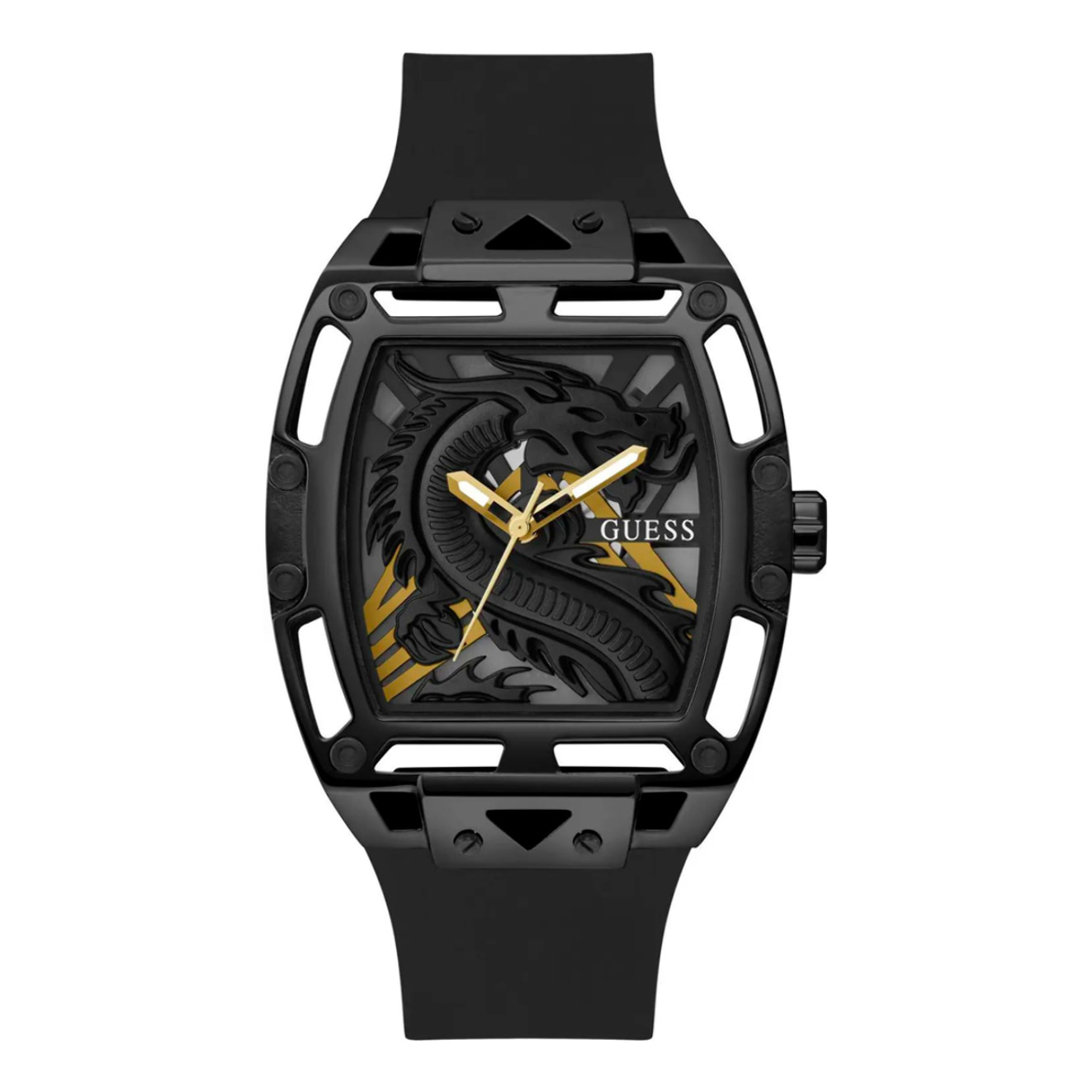 Reloj Guess GW0648G1 Hombre Analogico Cuarzo con Correa de Silicona