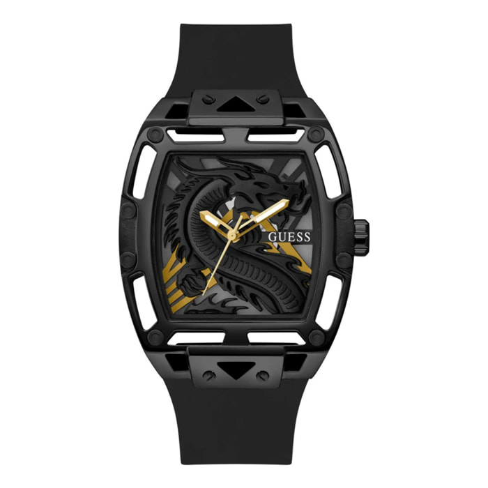 Reloj Guess GW0648G1 Hombre Analogico Cuarzo con Correa de Silicona