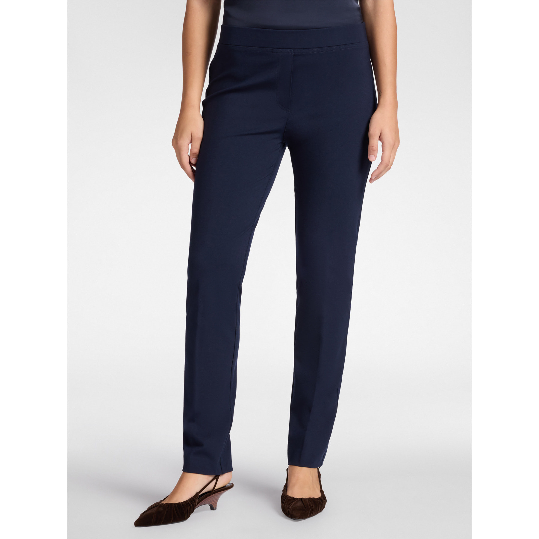 Elena Mirò - Pantaloni pull on in punto Milano - Blu