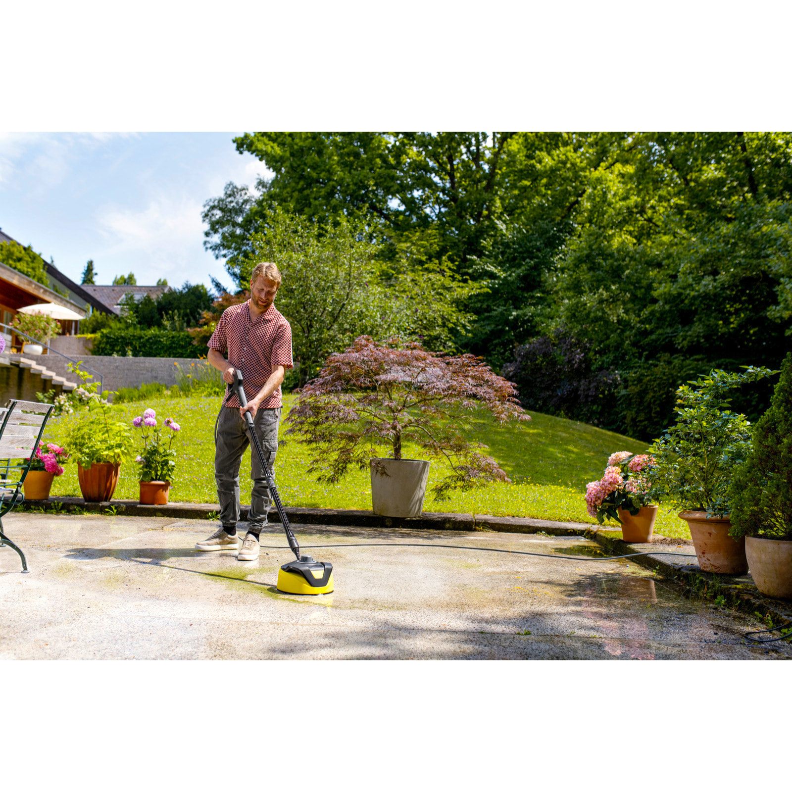 Nettoyeur haute pression Karcher K5 Comfort Premium Home - 145 bars - 500L/h - enrouleur et brosse terrasse