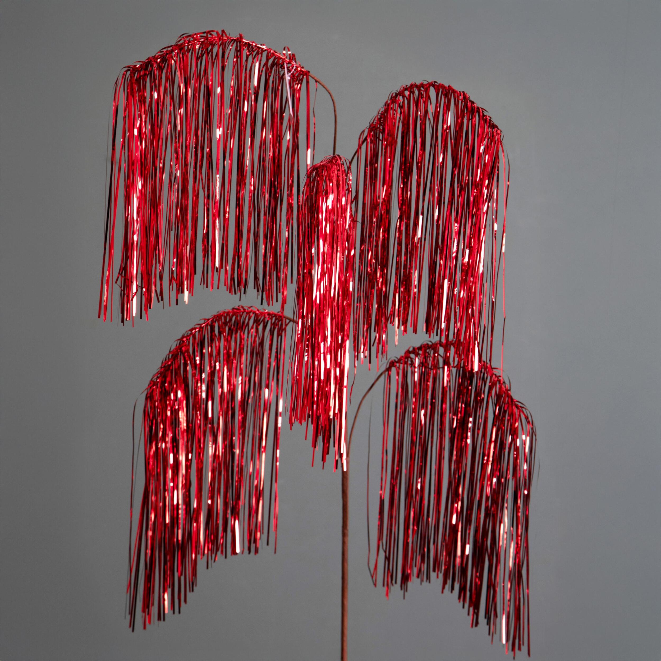 Tinsel x 5 cangiante - Pezzi 6 - ROSSO - Bianchi Dino SpA