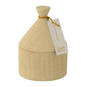 J-Line bougie parfumée - céramique - Coconut Beach - beige - 40H