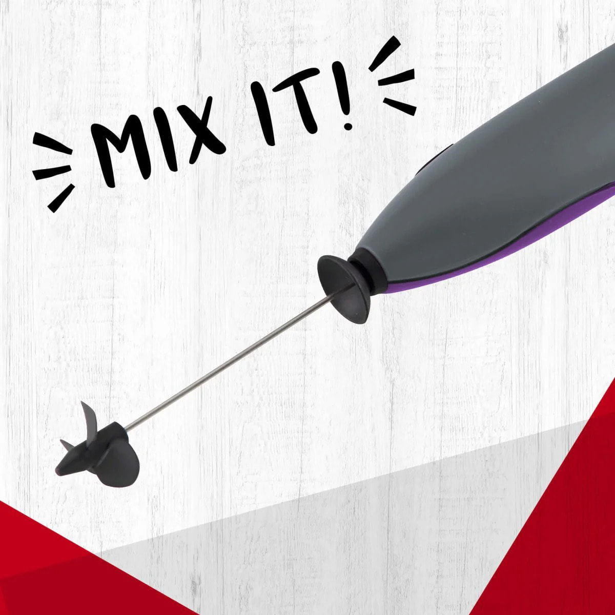 Mousseur à lait avec piles Fackelmann