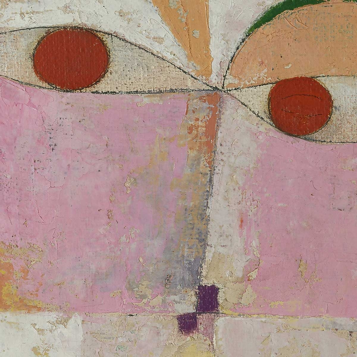 Poster Senecio - Paul Klee Affiche + cadre en bois - Chêne