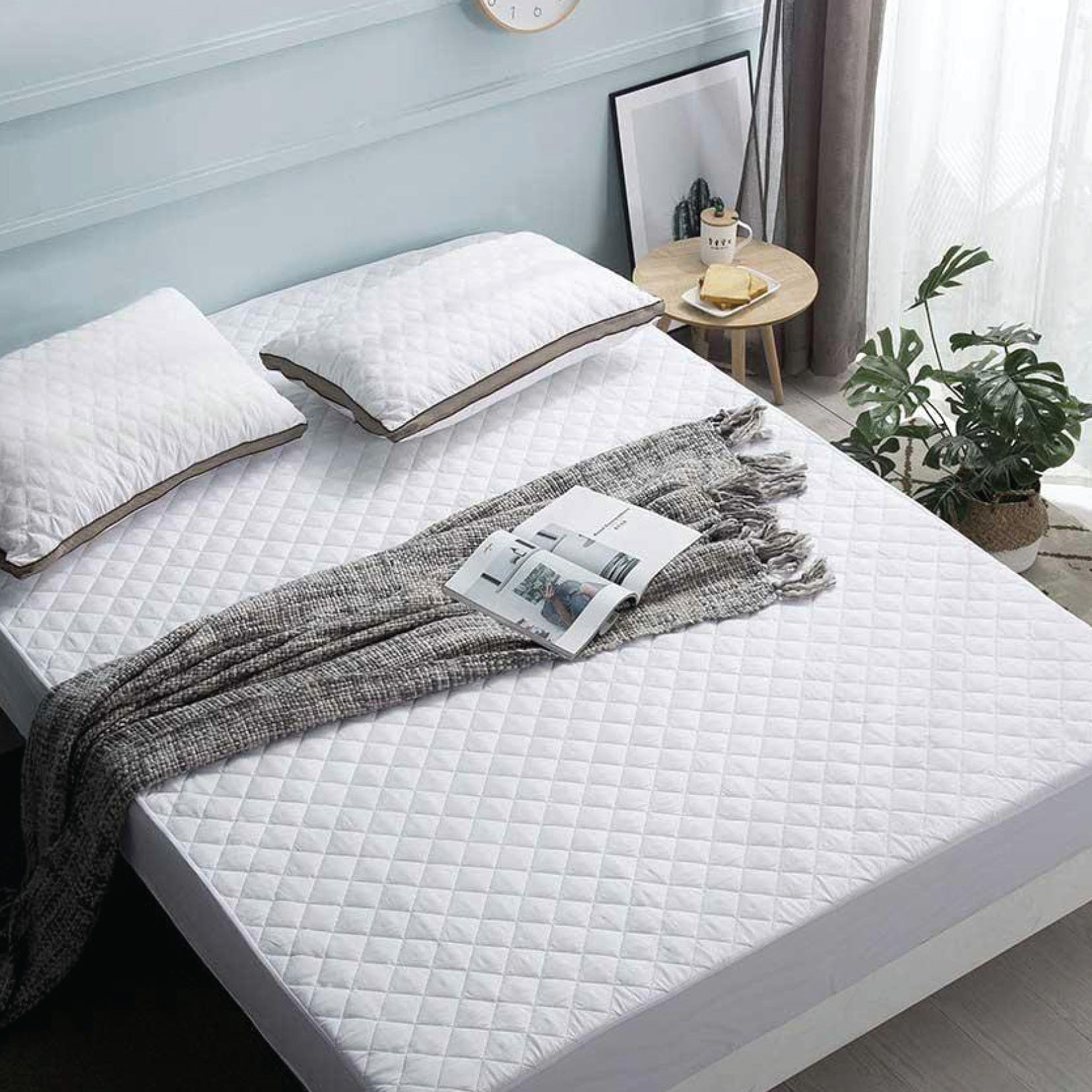 Naturals - Protector de colchón - Ajustable - Acolchado - Impermeable - Cuna- Naturals