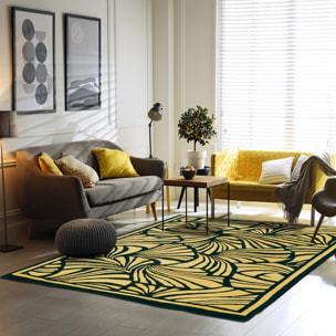 Tapis salon et chambre fait à la main en laine motif abstrait YOIL