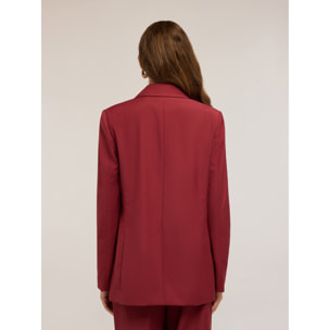 Motivi - Blazer cruzado - Burgundy