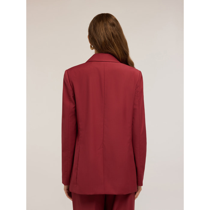 Motivi - Blazer cruzado - Burgundy