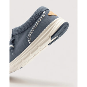 Mocasín Casual Serraje Azul - Yamboo