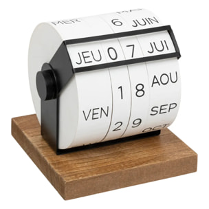 Calendrier "Be vintage" 15x15,5cm bois