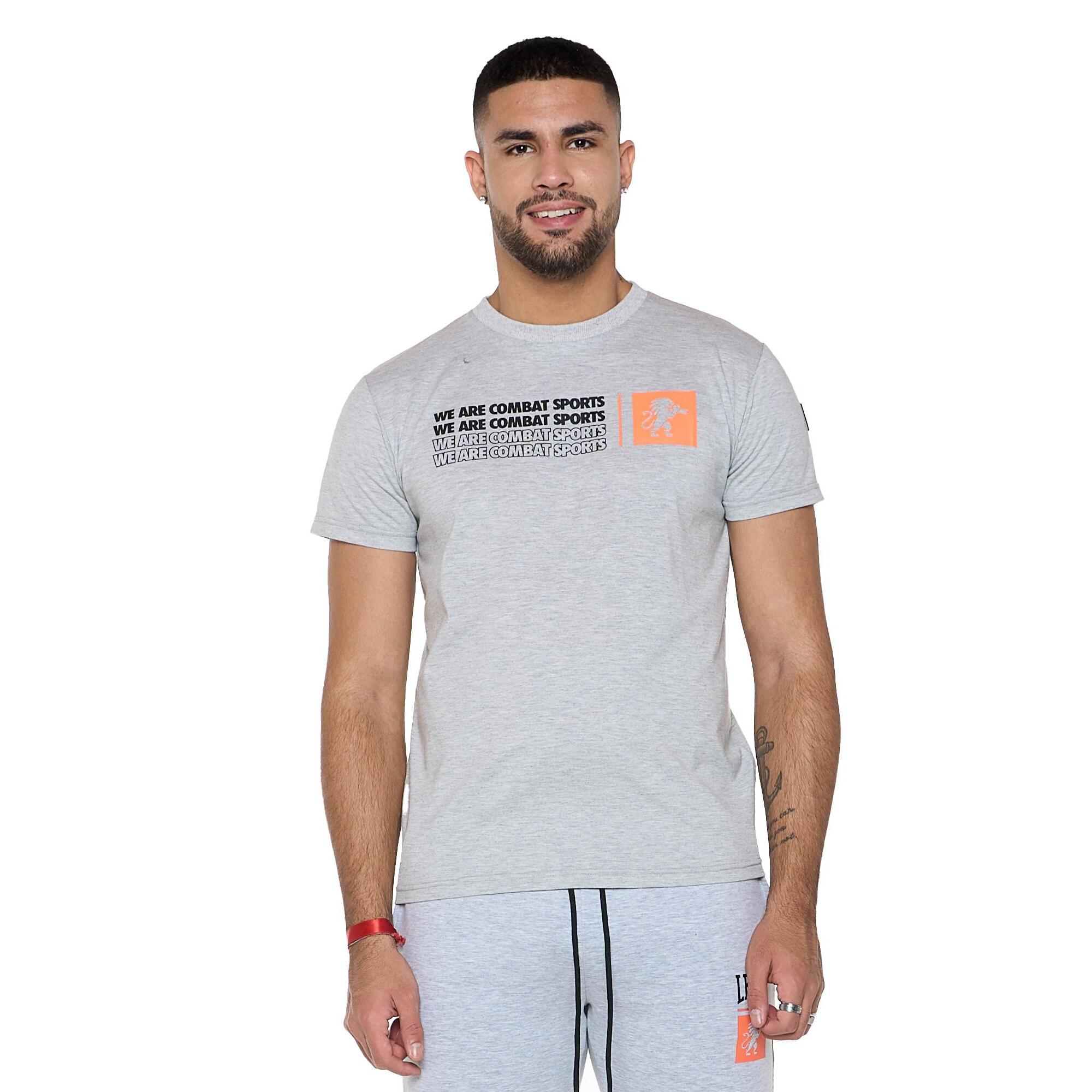 Camiseta de manga corta de algodón elástico "Tech"