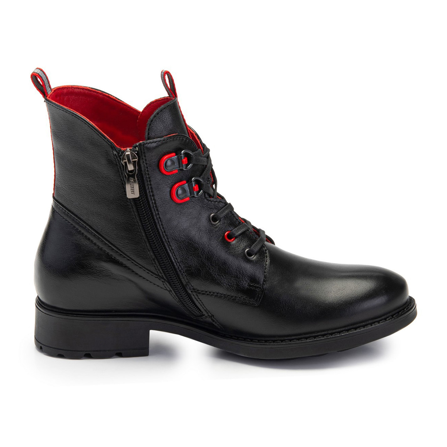 Stivaletto Stringato Donna colore Nero