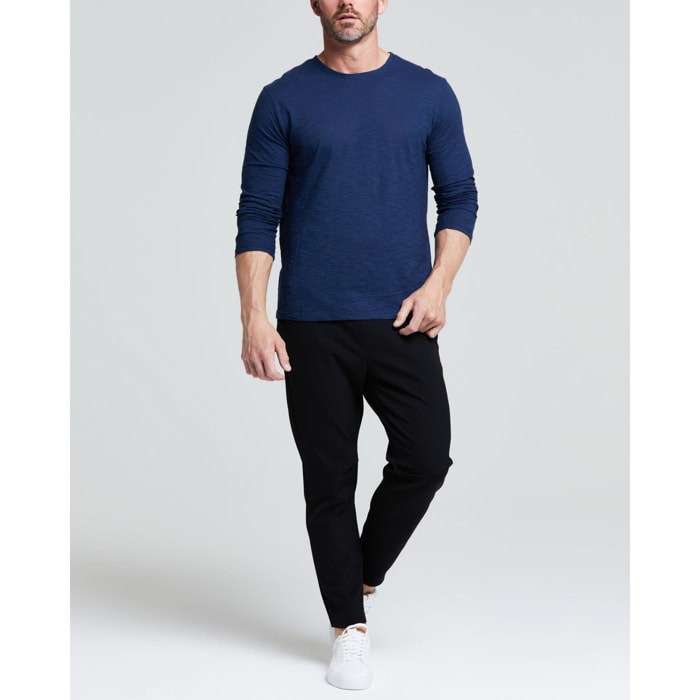 MAGLIA UOMO MANICA LUNGA COTONE FIAMMATO