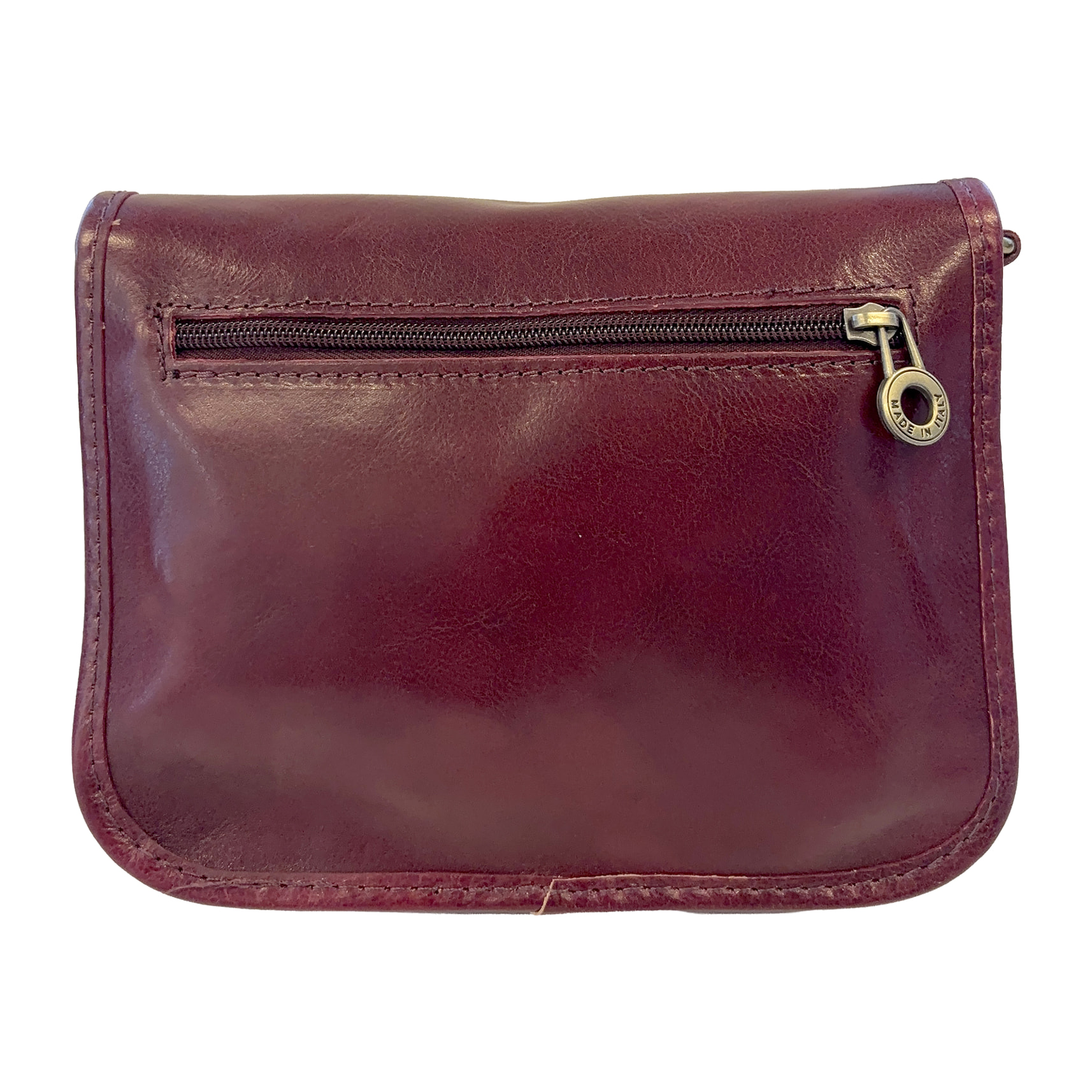 Borsa a Tracolla in Pelle da Donna, Tracolla Vintage con Doppia Fibbia e Chiusura Magnetica