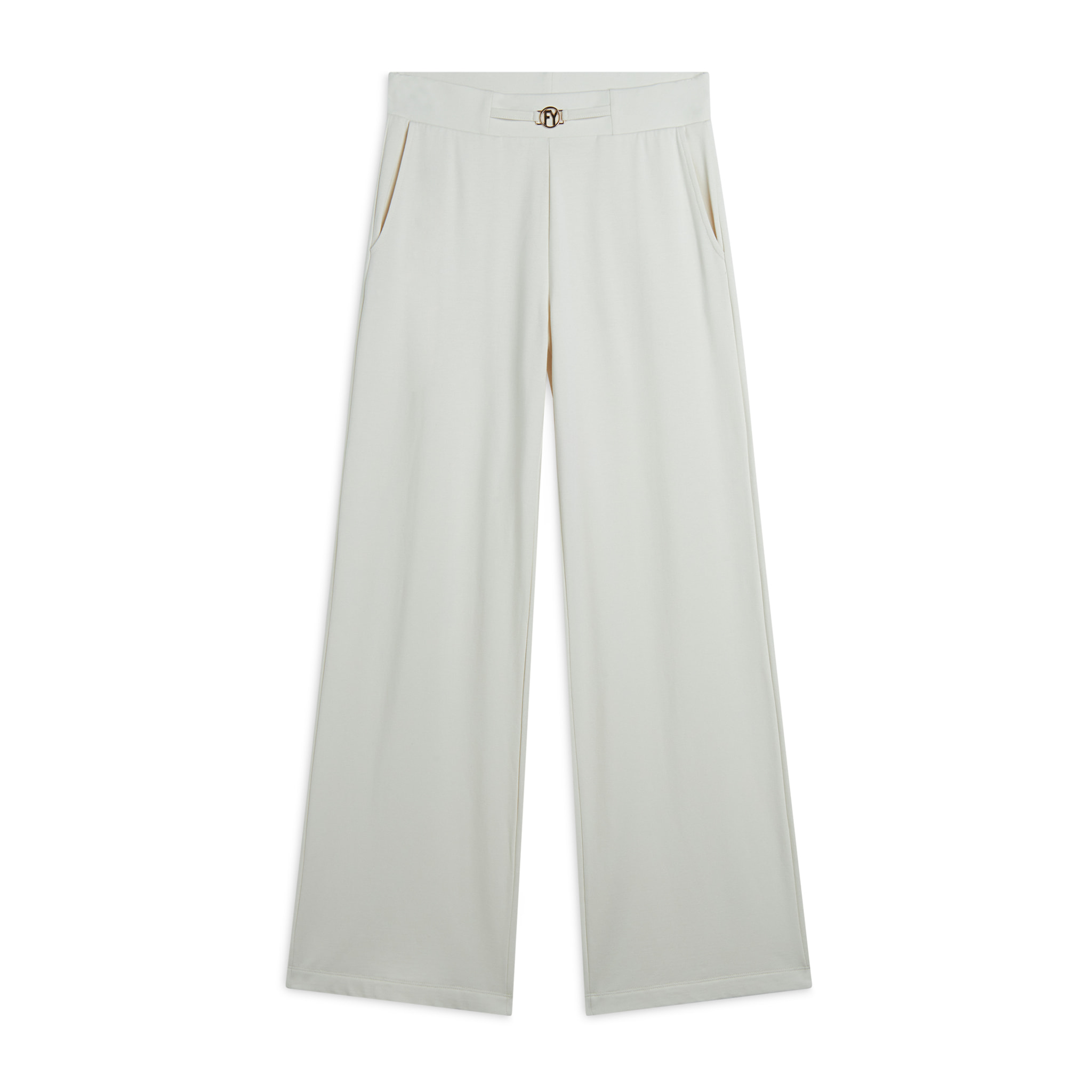 Pantalone donna wide leg in felpa di viscosa