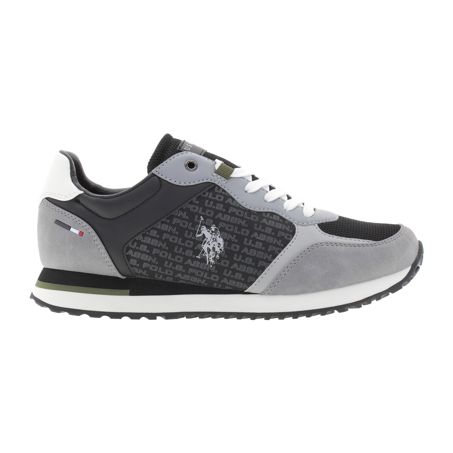 Sneakers U.S. Polo Assn. nero-grigio