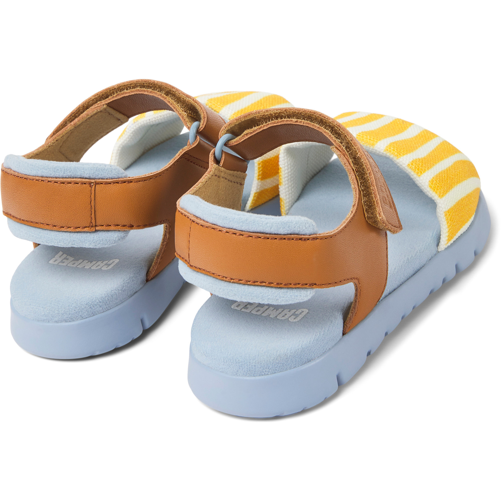 Sandalias - CAMPER Oruga - Multicolor - Piel lisa / Textil natural (Algodón reciclado)