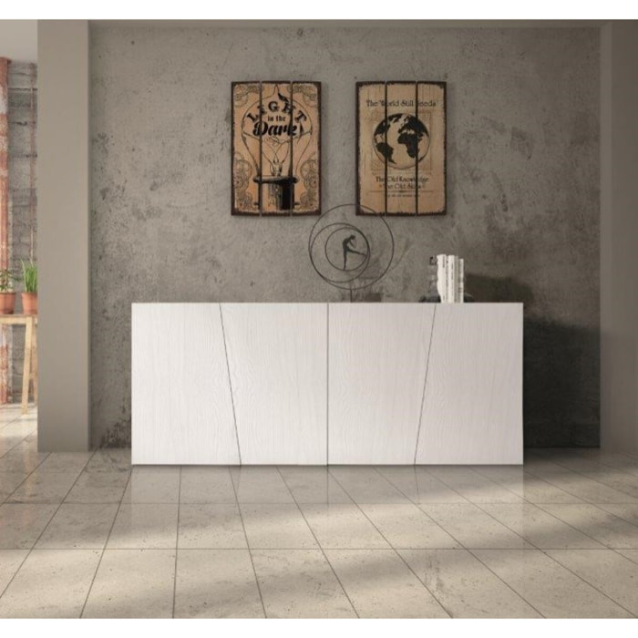 Credenza SAN BABILA abete bianco spazzolato 180x50 cm H 75 cm