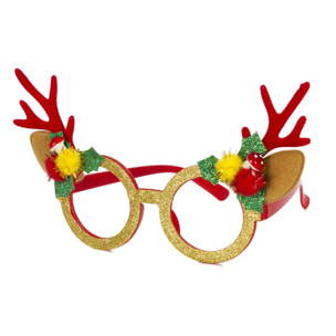 Gafas navideñas Santa Claus.