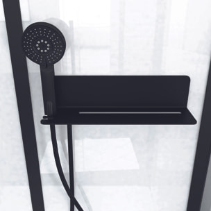 Cabine de douche 115x90x210 cm avec receveur + bonde 90mm + Grille linéaire - FACTORY 2