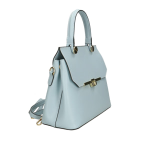 Borsa a mano da donna Made in Italy - Modello Lunaria - 100% pelle - 27.0 x 23.0 x 12.0 cm