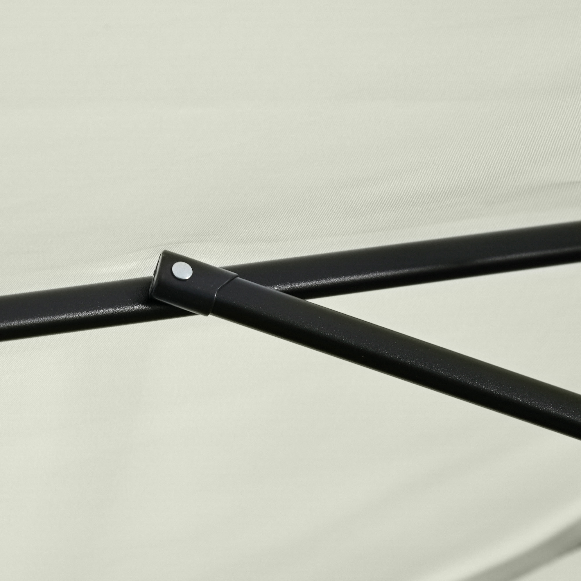 Sombrilla Rectangular 230x130x249 cm Parasol para Pared Media Sombrilla con Manivela Protección UV Impermeable Sombrilla para Balcón Terraza Jardín Crema