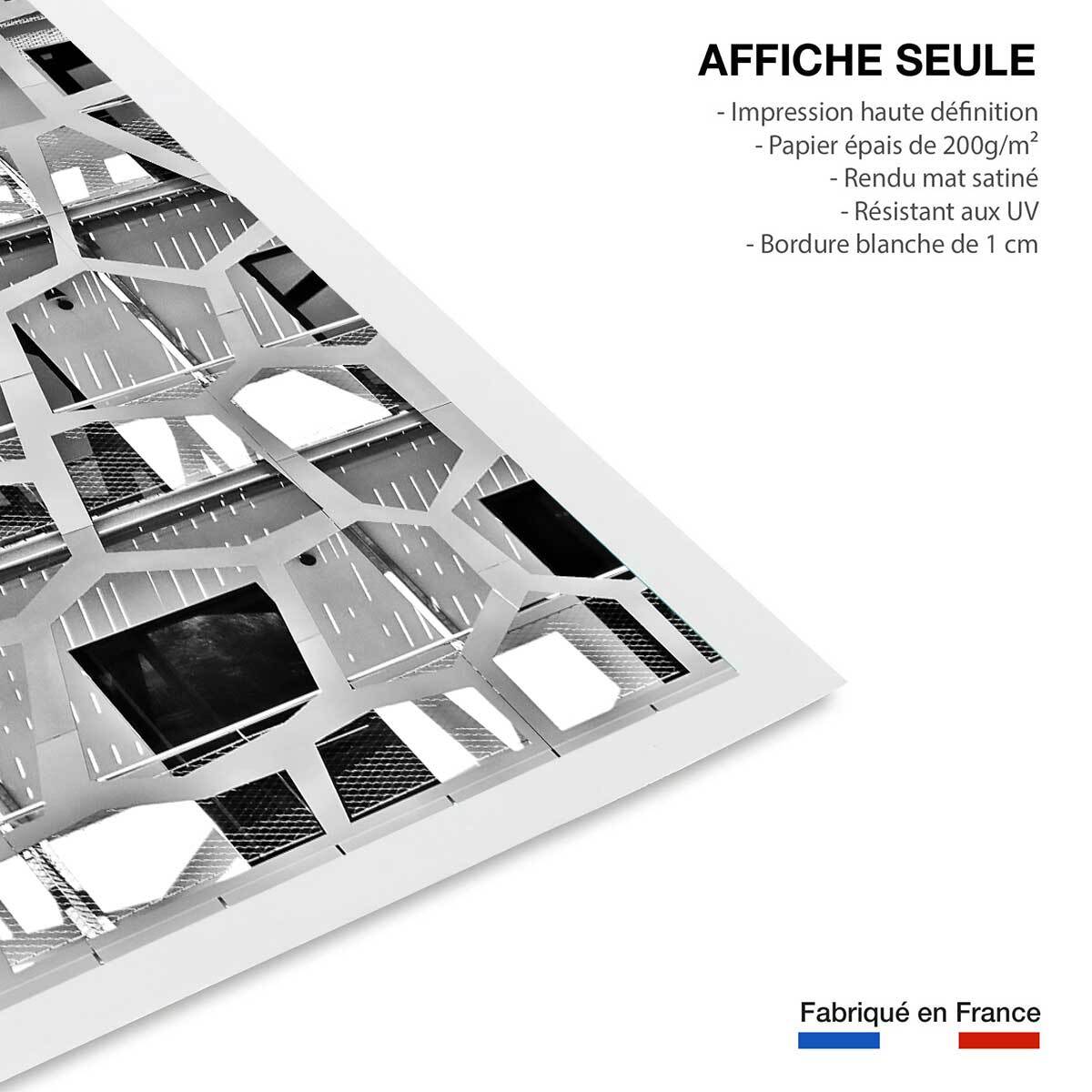 Affiche urbaine balcons sur angle Affiche seule