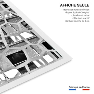 Affiche urbaine balcons sur angle Affiche seule