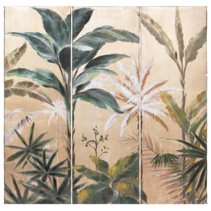 Triptyque imprimé "Jungle" 90x90 cm