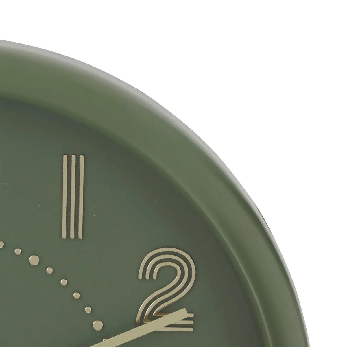 Horloge Alizee vert olive D30cm