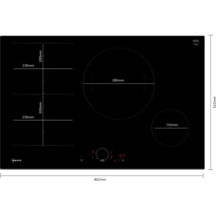 Plaque induction NEFF T68FHE4L0 Flex Induction