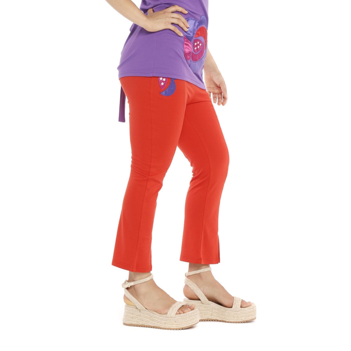 Mamatayoe Pantalón Banara Para Mujer, Rojo