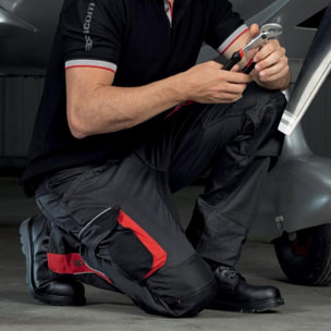 Pantalon stretch FACOM Strap Noir/Gris/Rouge Taille 38 - FXWW1011E-38