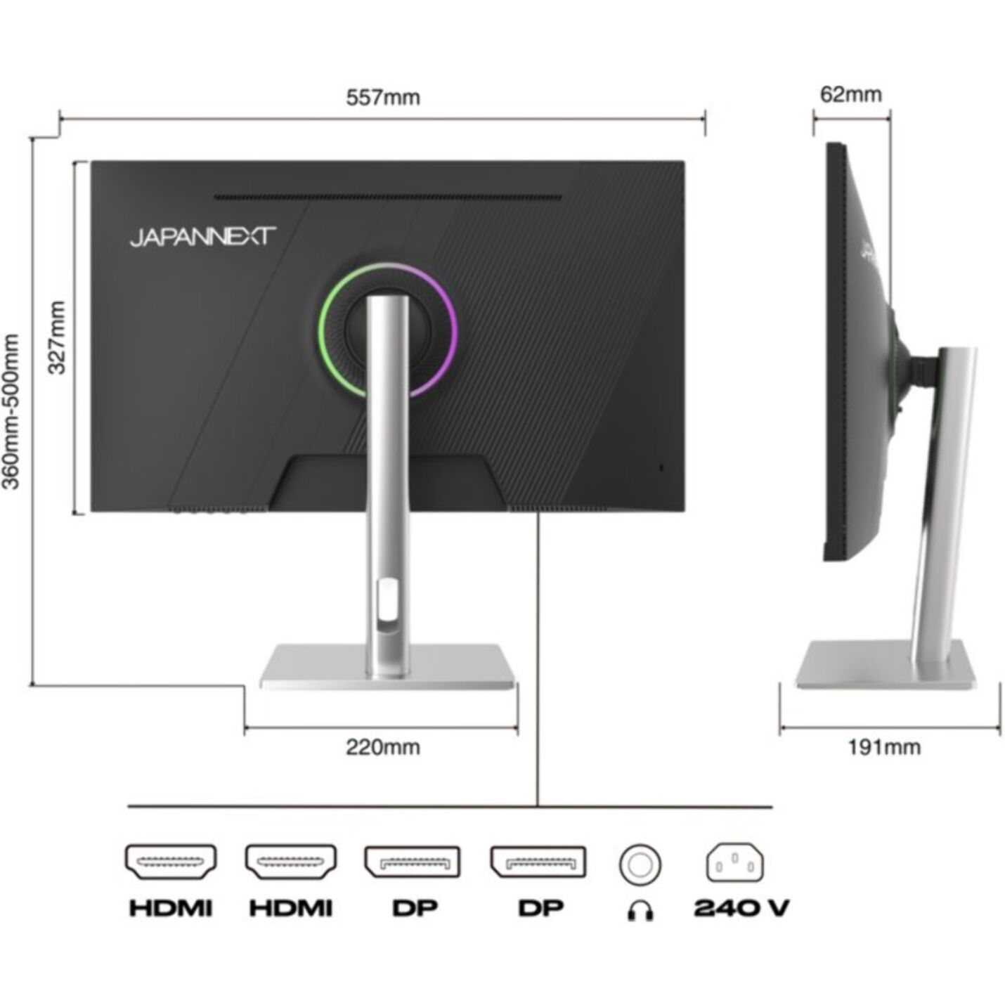 Ecran PC Gamer JAPANNEXT JN-IPS245G320F-HSP 24''