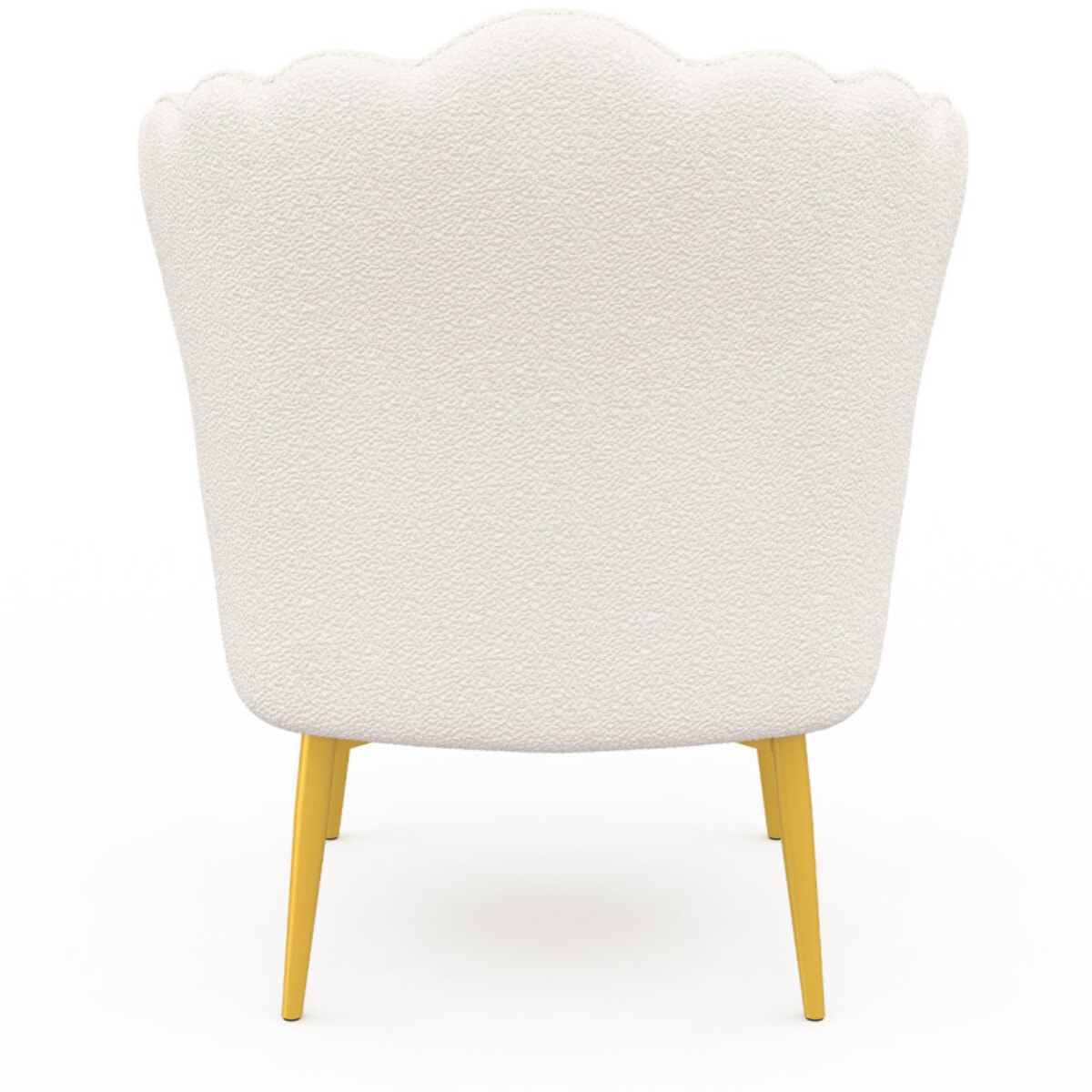 Fauteuil Arielle - Blanc bouclette