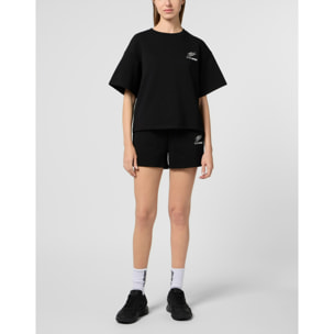 PLEIN SPORT Round Neck T-Shirt Icon Scratch