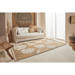 Tulum - Tapis effet jute avec motif